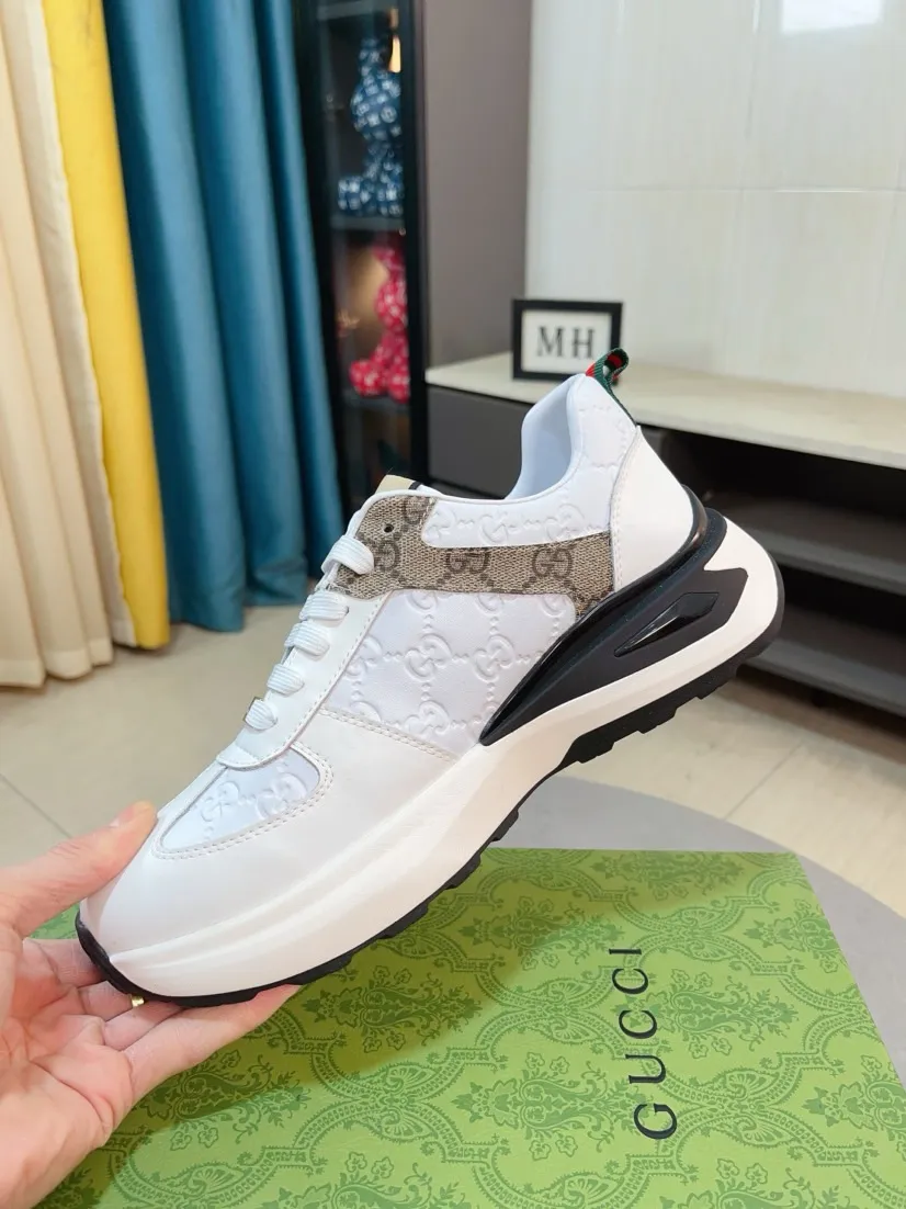 Men's shoes 💰438🌹🌹[GUCCI] Gucci's new lace-up casual men's shoes are on the market first, and the materials and workmanship are superior to all versions on the market. The highest quality shipped first-layer cowhide with imported original perforated materials➕Genuine leather lining, privately molded soft outsole, high foot comfort, imported special materials highlight the brand's unique charm, high-end customization 38-44